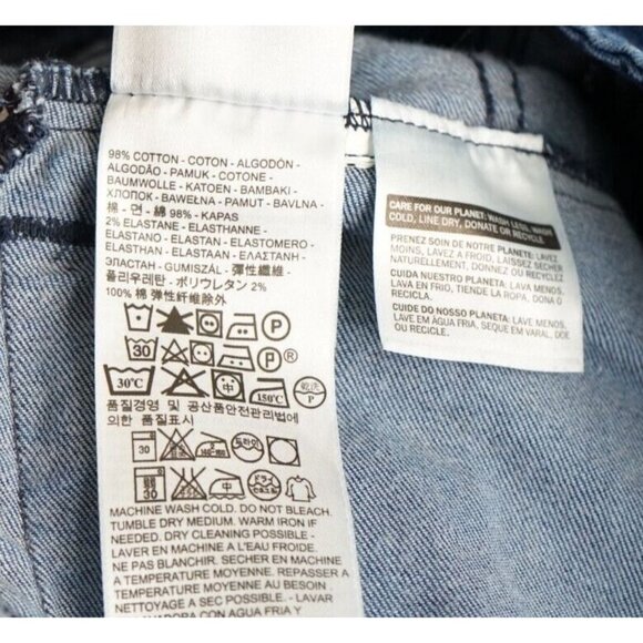 LEVI'S Women's Denim Jacket Small Stretch Trucker Blue Long Sleeve - Picture 7 of 8